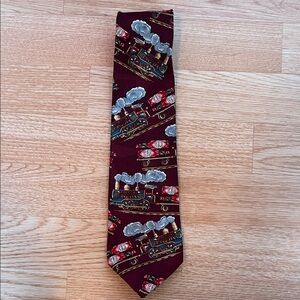 Tabasco Burgundy Steam Train Tie